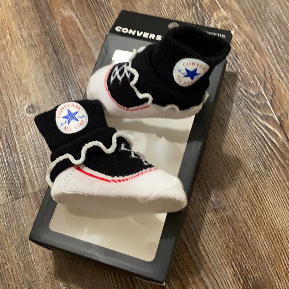 Converse infant booties